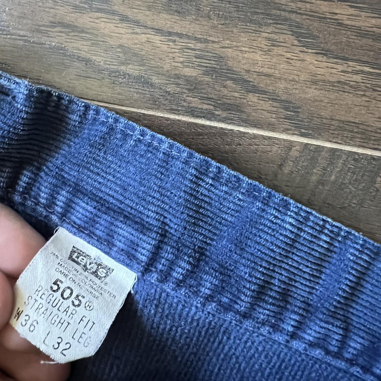 Vintage blue corduroy Levi’s pants Waist is 34”... - Depop