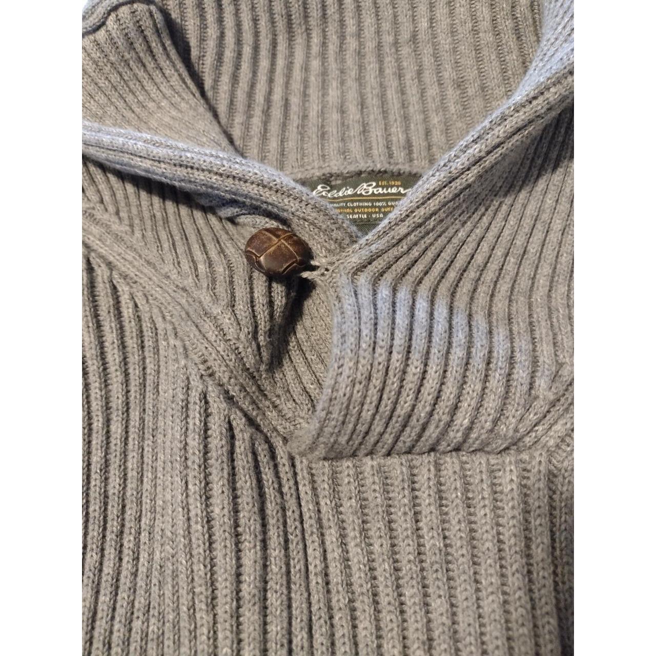 Eddie Bauer Heavyweight Chunky Sweater Mens Size... - Depop