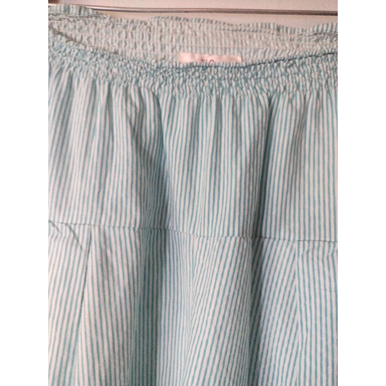 ANOKHI Women's White and Green Trousers (5)