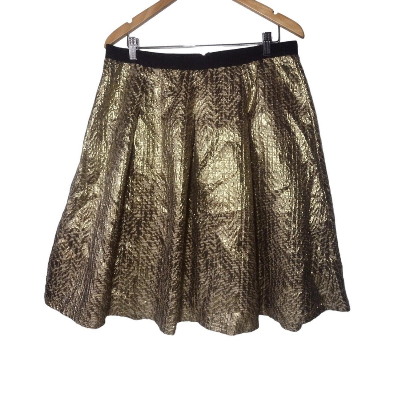 Gold skirt shop size 16