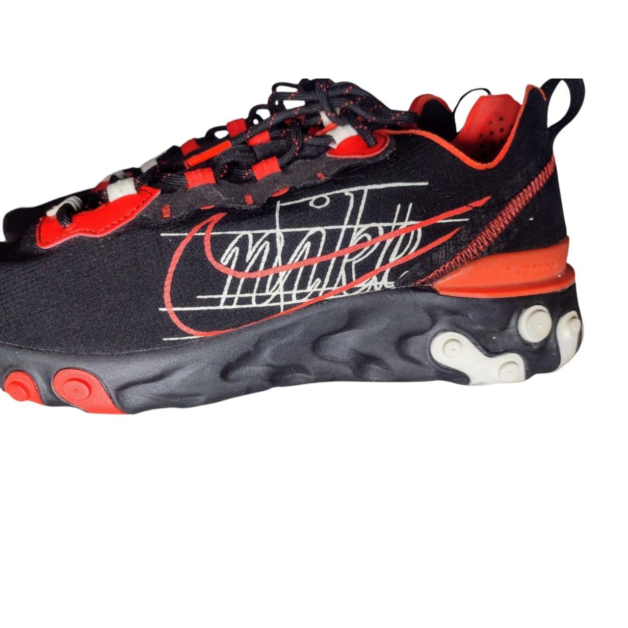 Nike Men's Sneakers Black/Red US – Nike React Element 55
