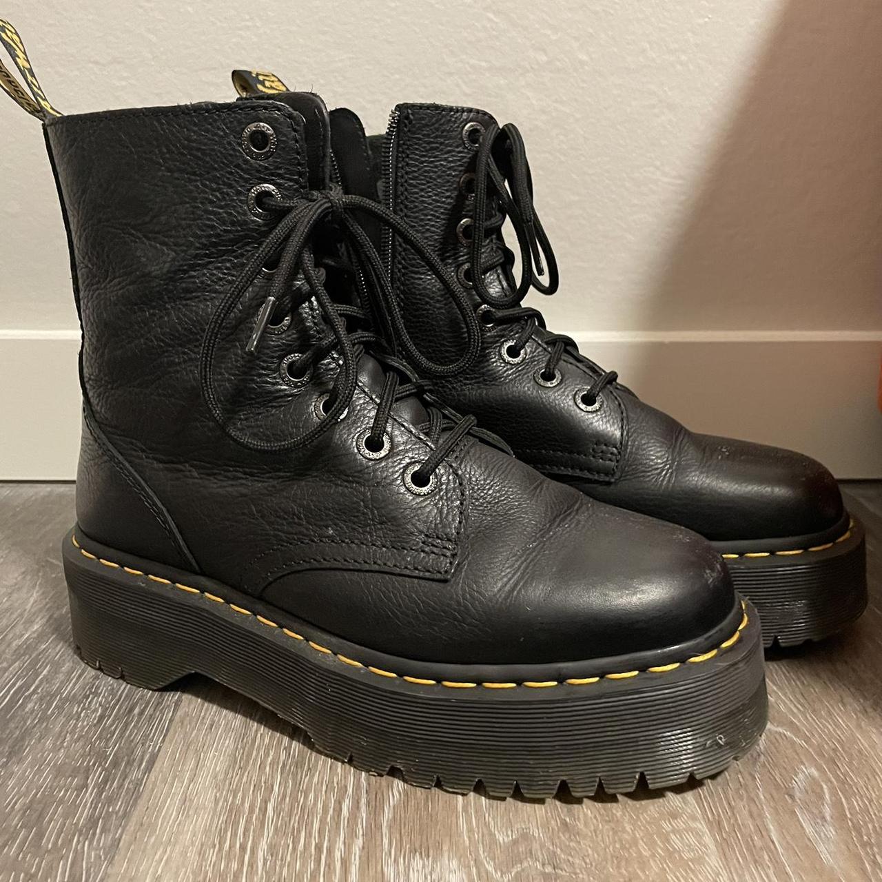 Dr. Martens black Jadon III Boot Pisa Leather... - Depop