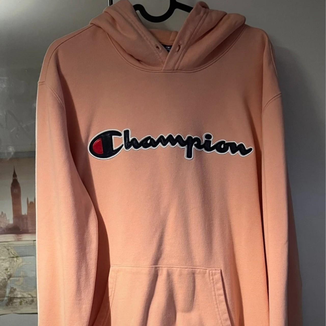 Champion hoodie peach clearance mens