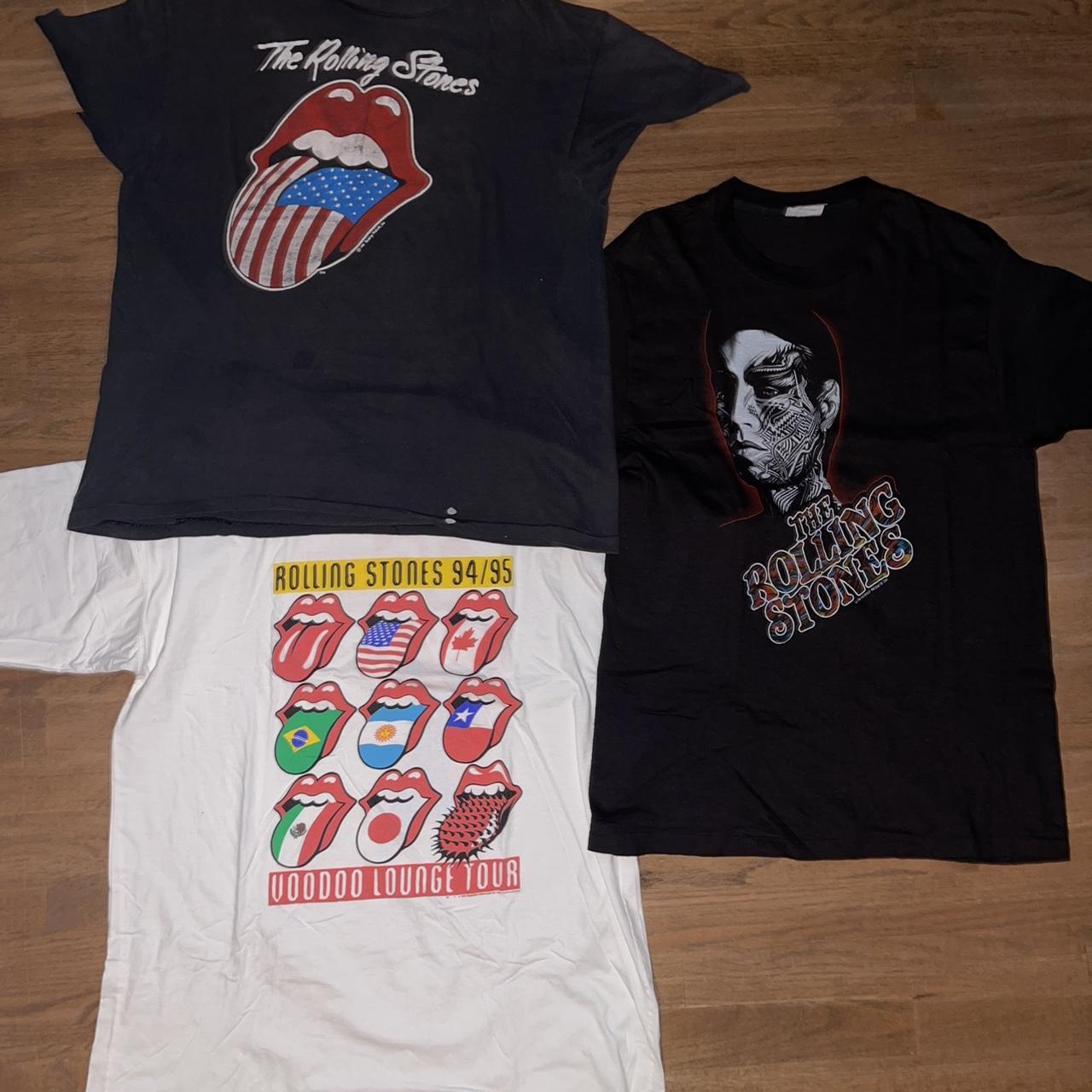 Vintage Rolling Stones 90s 80s tshirt bundle 1981... - Depop