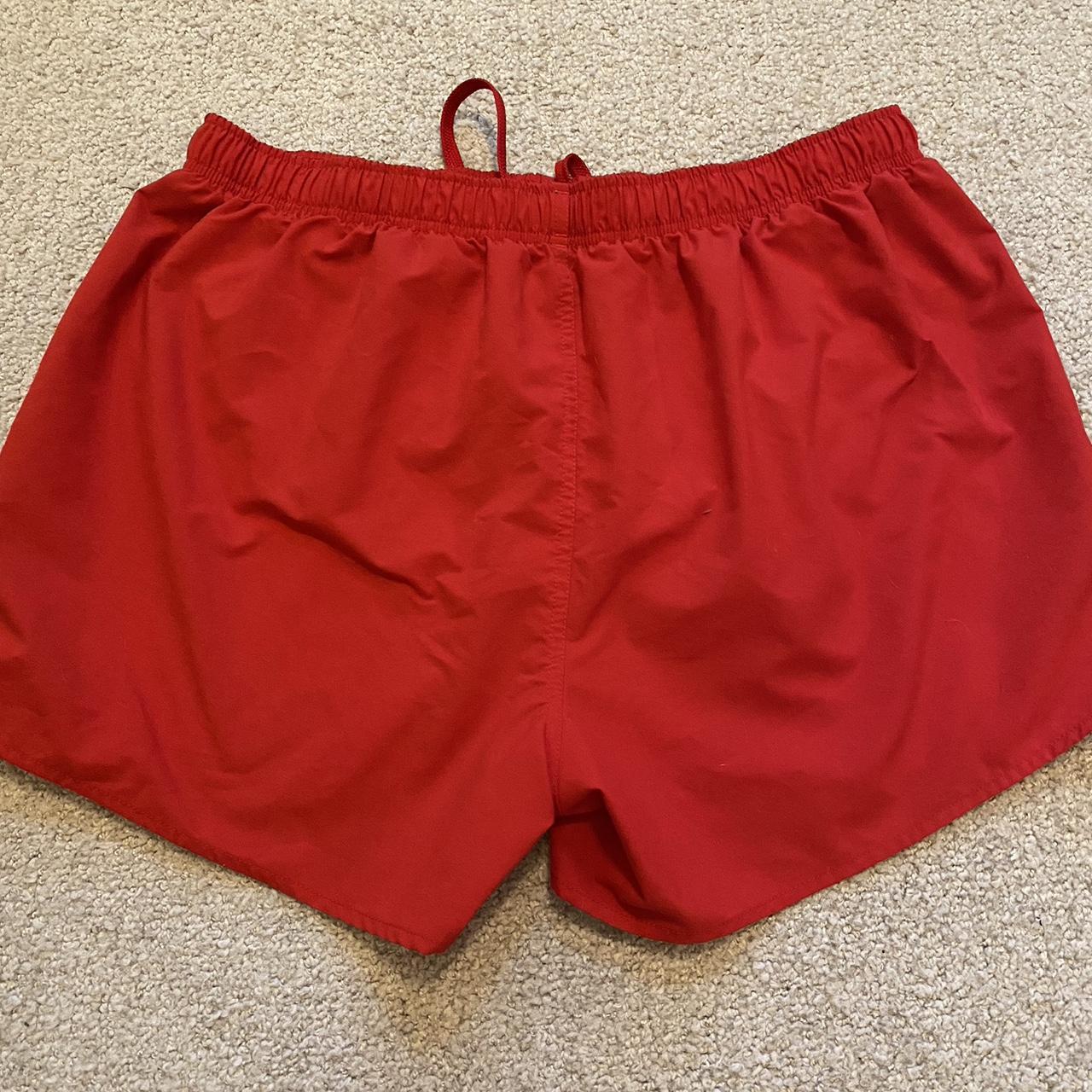 Speedo Men's Red Swim-briefs-shorts | Depop