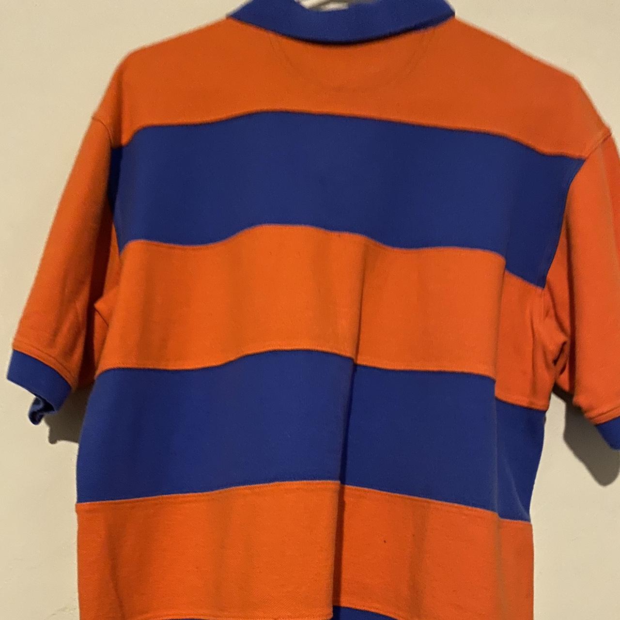 Delmar Men's Orange and Blue Polo-shirts (2)