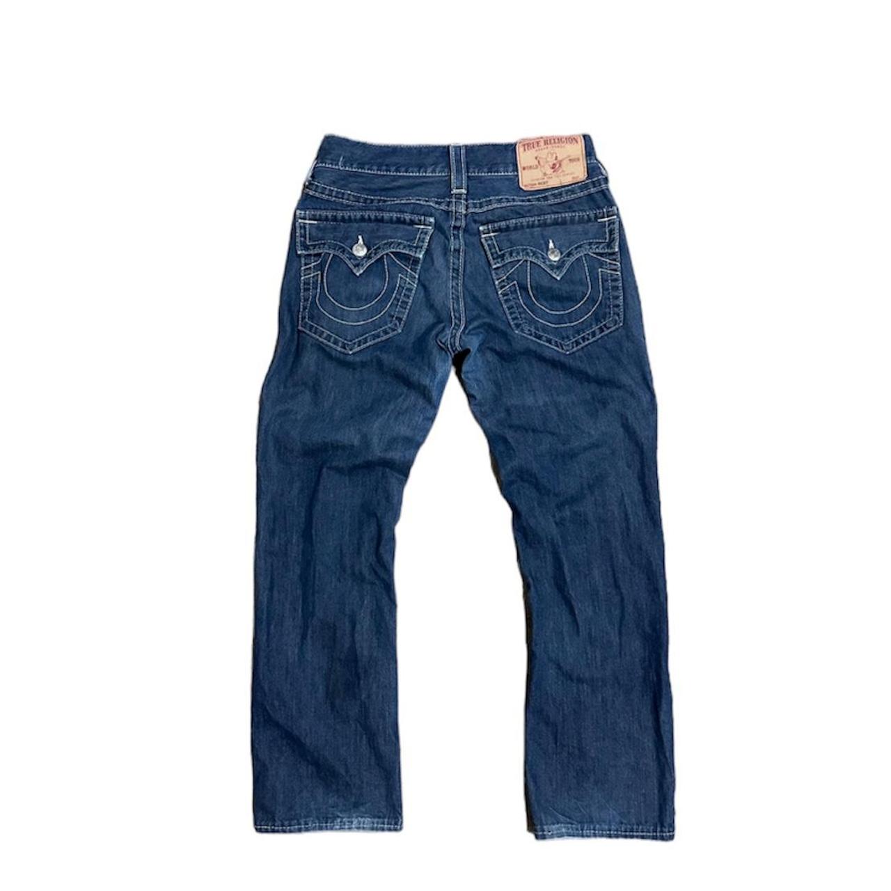 Ricky trues jeans White stitching Size 30x29... Depop