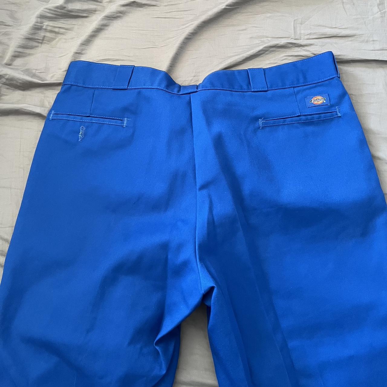 Bright blue pants dickies. Only worn once. No stains... - Depop