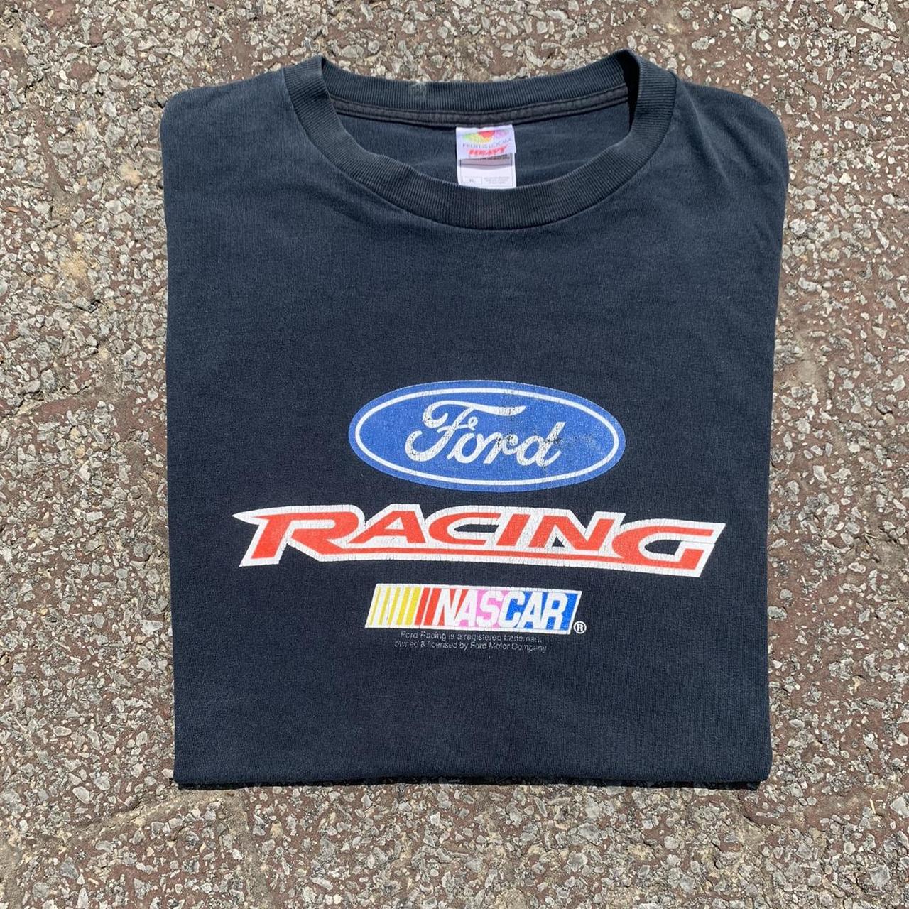 Vintage Nascar Ford Tee Shirt Tagged XL 24x29 Pin... - Depop