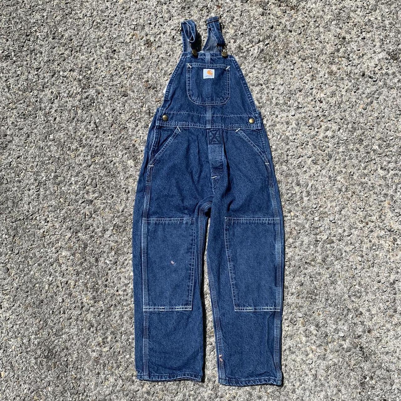 Vintage Carhartt Kids Overalls Tagged Kids Size 5,... - Depop