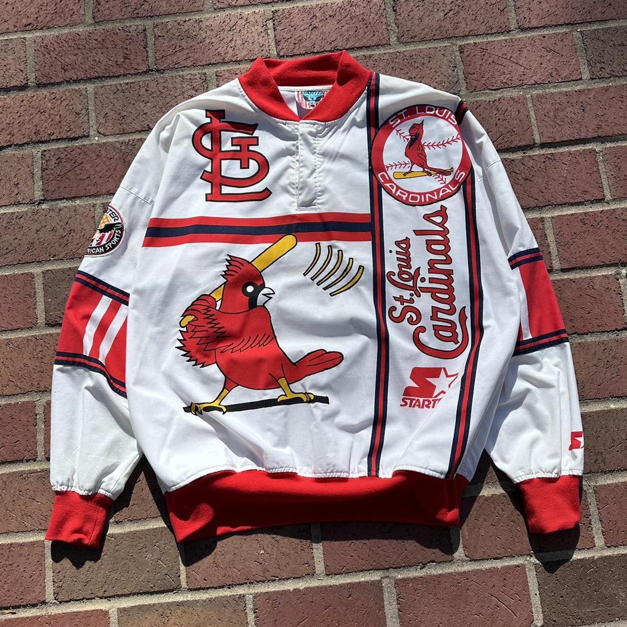 Vintage St. Louis Cardinals jacket in red. From the - Depop