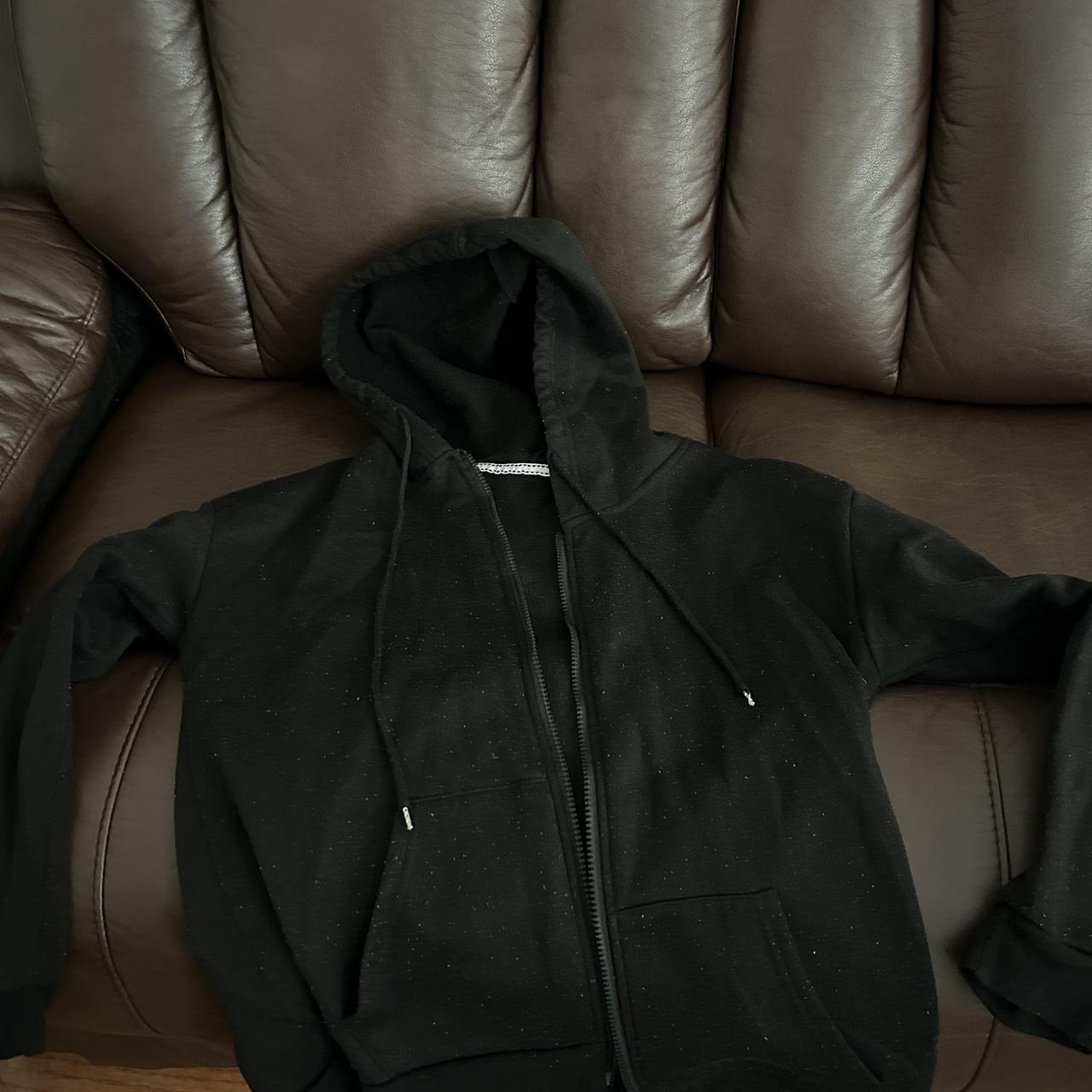 Black zip up hoodie