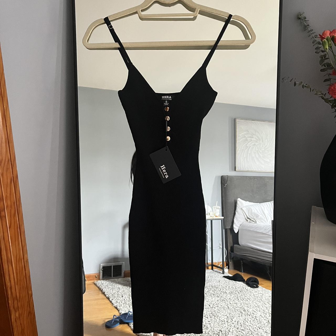 Black Bodycon Mini Dress. As Pictured. Size Small.... - Depop