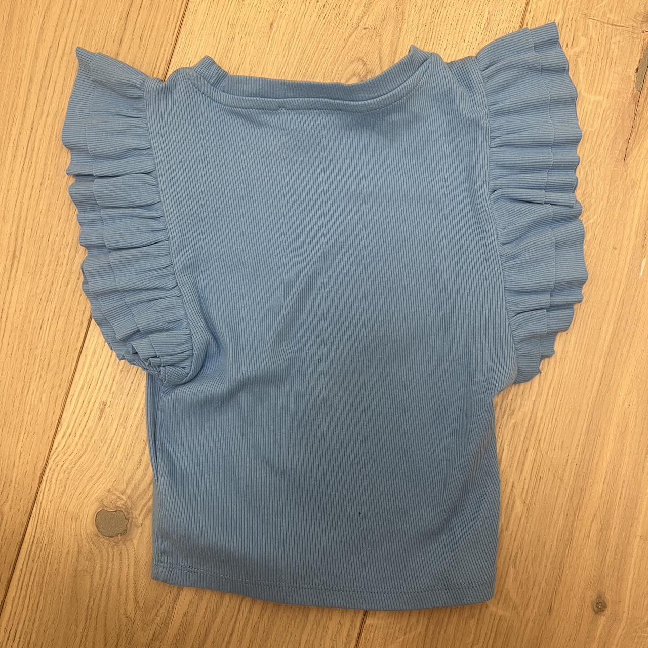 Zara Women's Blue Blouse Depop