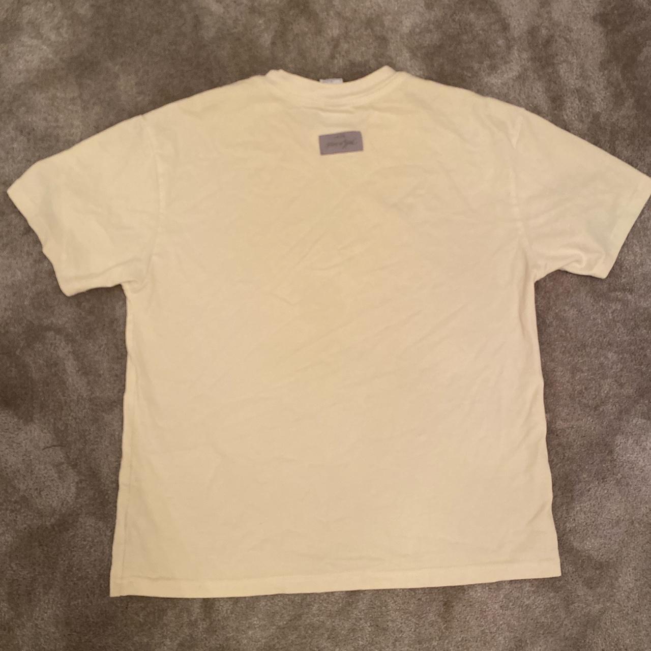 Nike Men's Cream and Black T-shirt | Depop