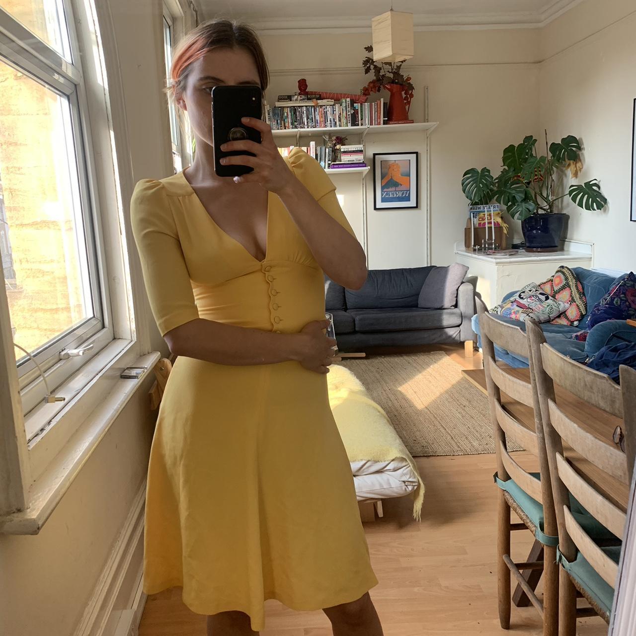 INCREDIBLE vintage yellow Biba dress Brand Biba... Depop