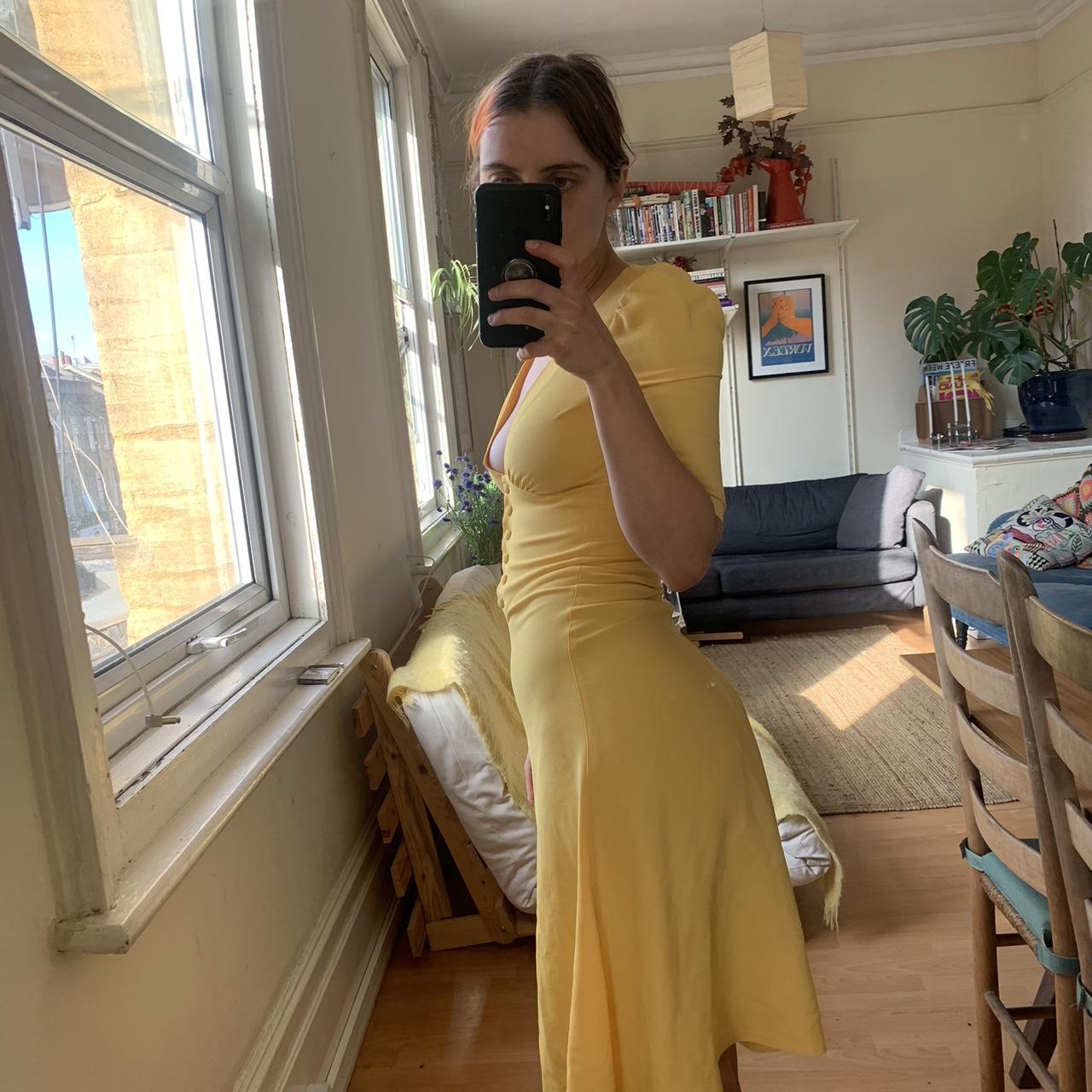 INCREDIBLE vintage yellow Biba dress Brand Biba... Depop