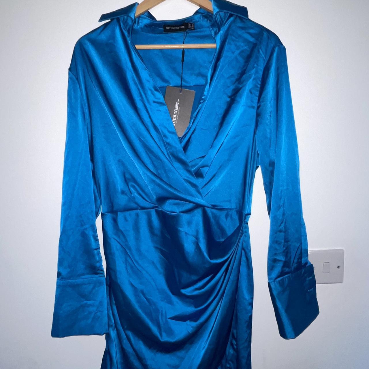 Blue mini dress - Depop