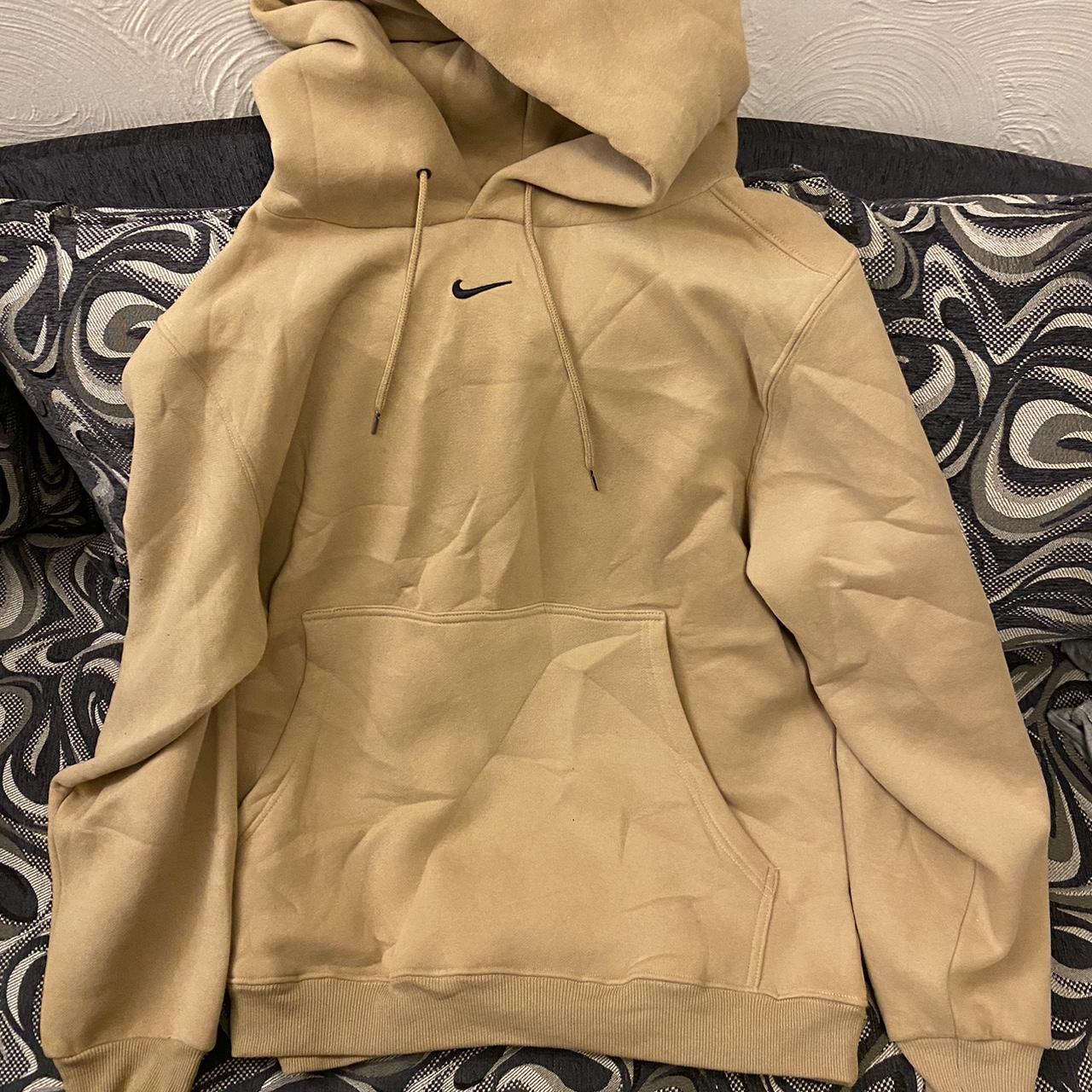 Nike Men's Tan Hoodie | Depop