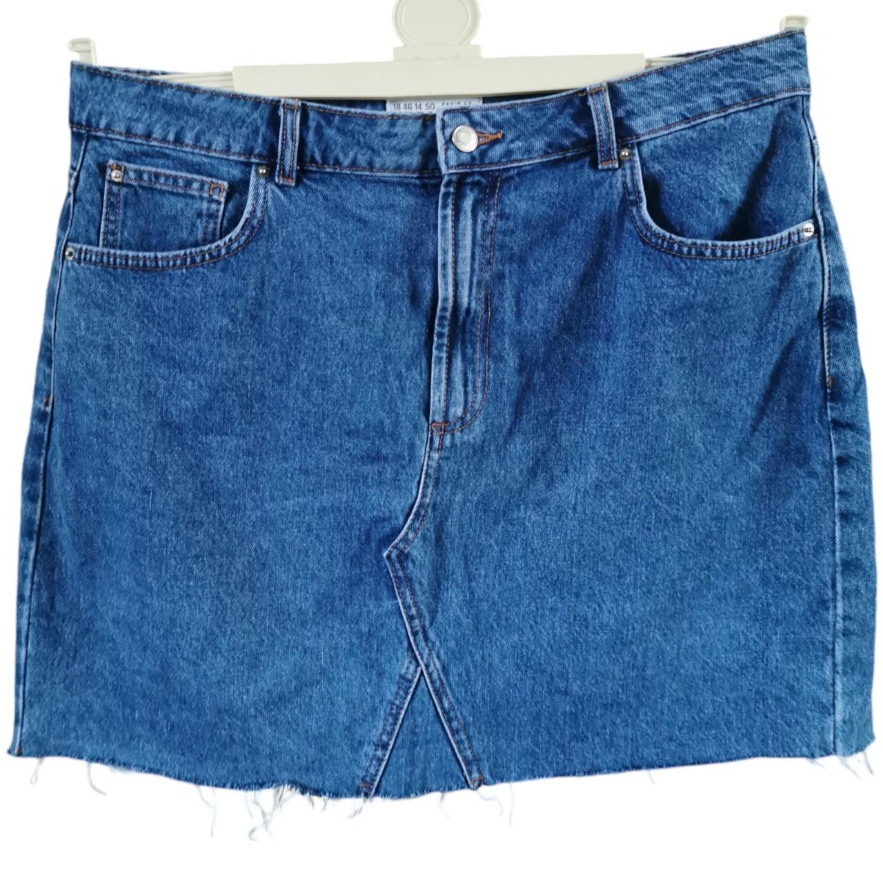 Primark Denim Co Blue Denim Mini Skirt Size 18 UK