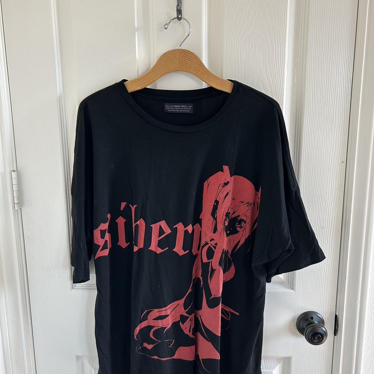 Siberia hills alien creatures shirt black red - Depop