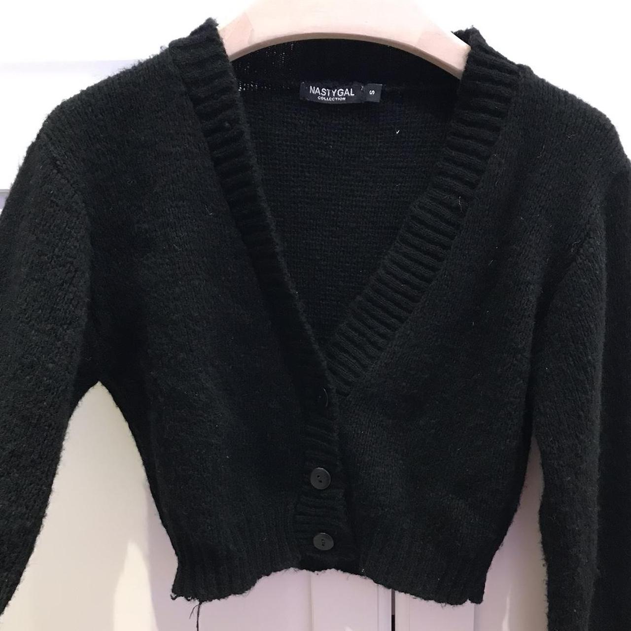 Nasty Gal Women's Black Cardigan | Depop