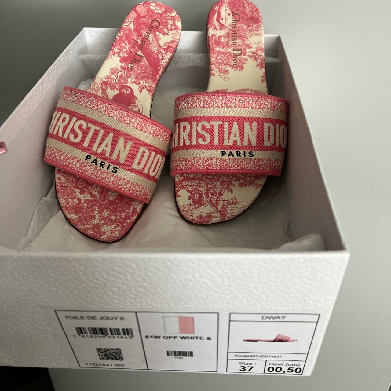 Pink christian dior discount sandals