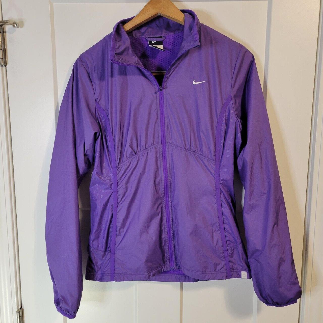 White and purple nike cheap windbreaker