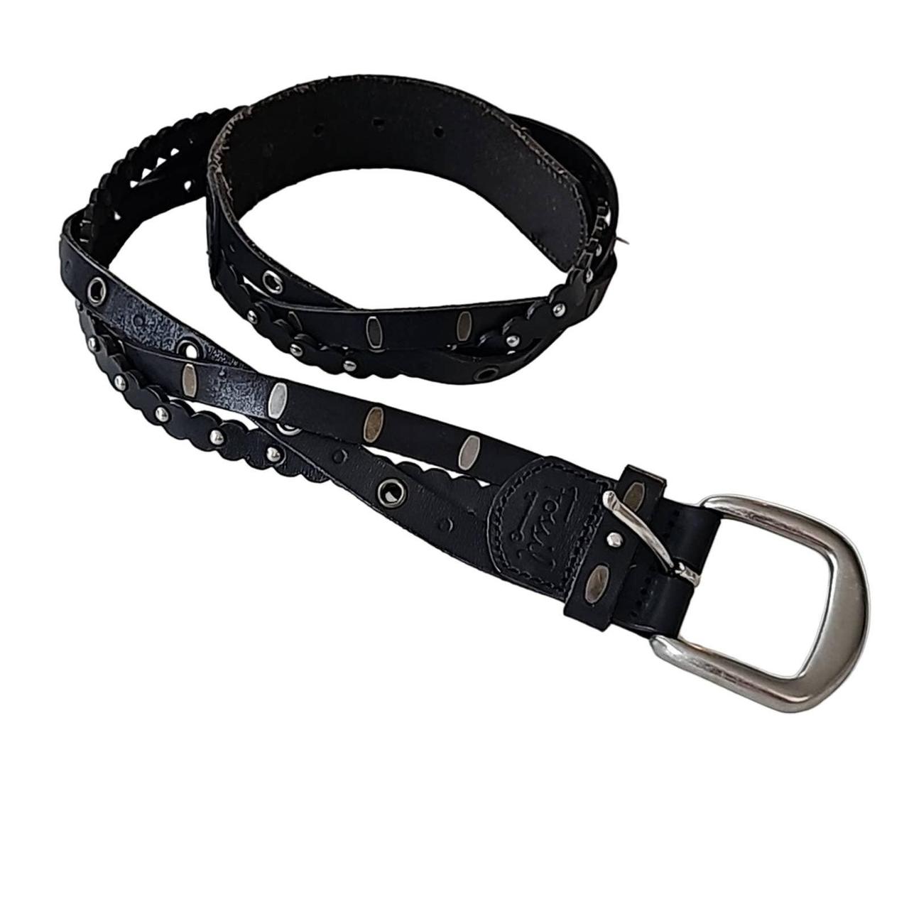 Fossil black outlet belt