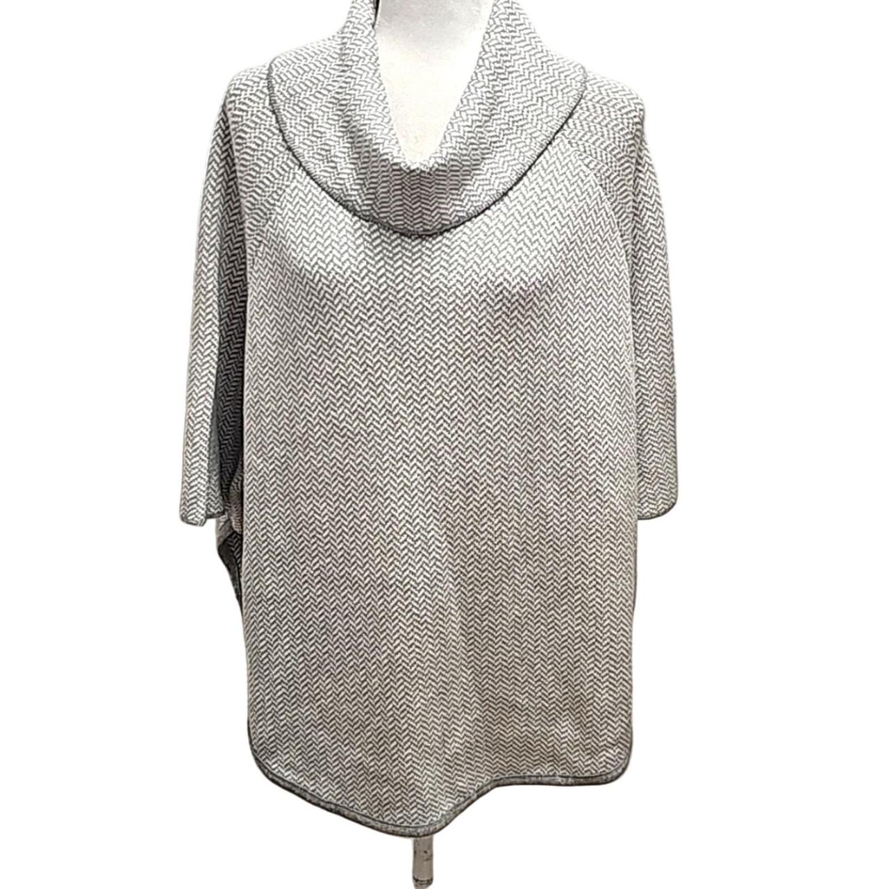 Loft cowl neck ubtan poncho sweater