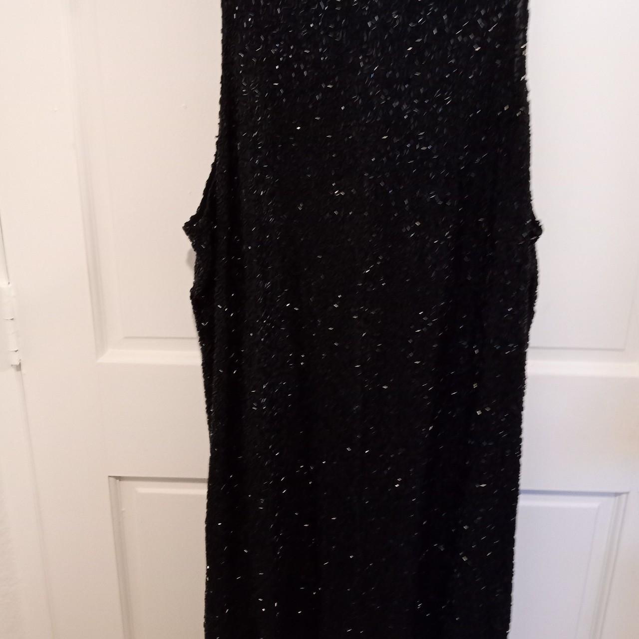 Timeless Elegant Black Beaded Dress Size 24 Classic... - Depop