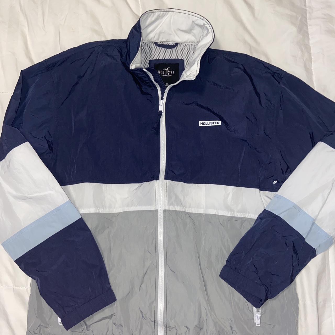 Hollister on sale windbreaker blue