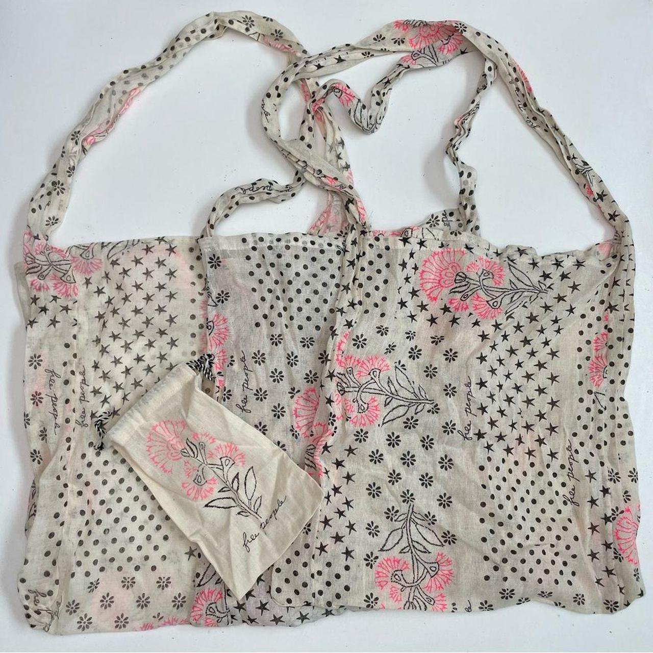 Free People Shopping Bags Tote Jewelry Pouch Floral