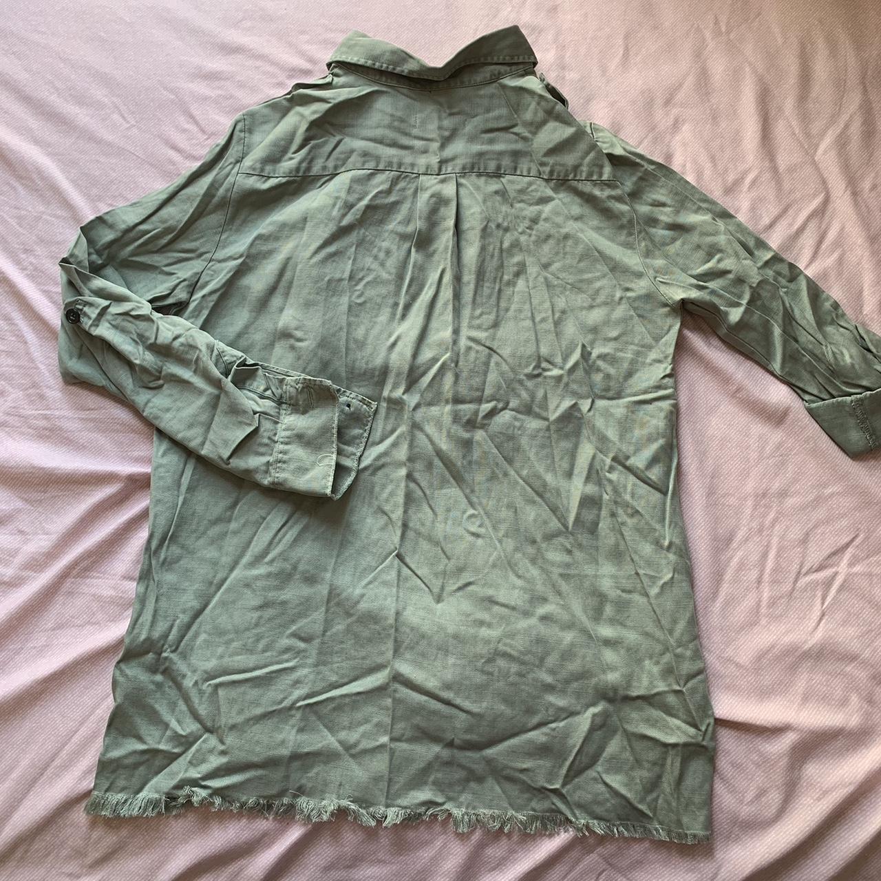 Zara Women's Green Shirt Depop