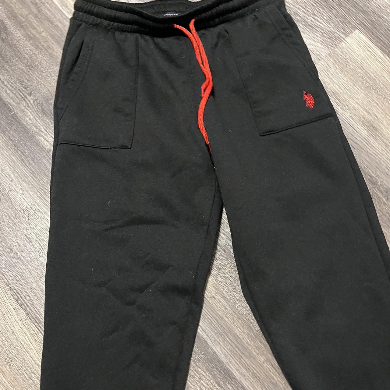 Black and 2025 red polo sweatsuit