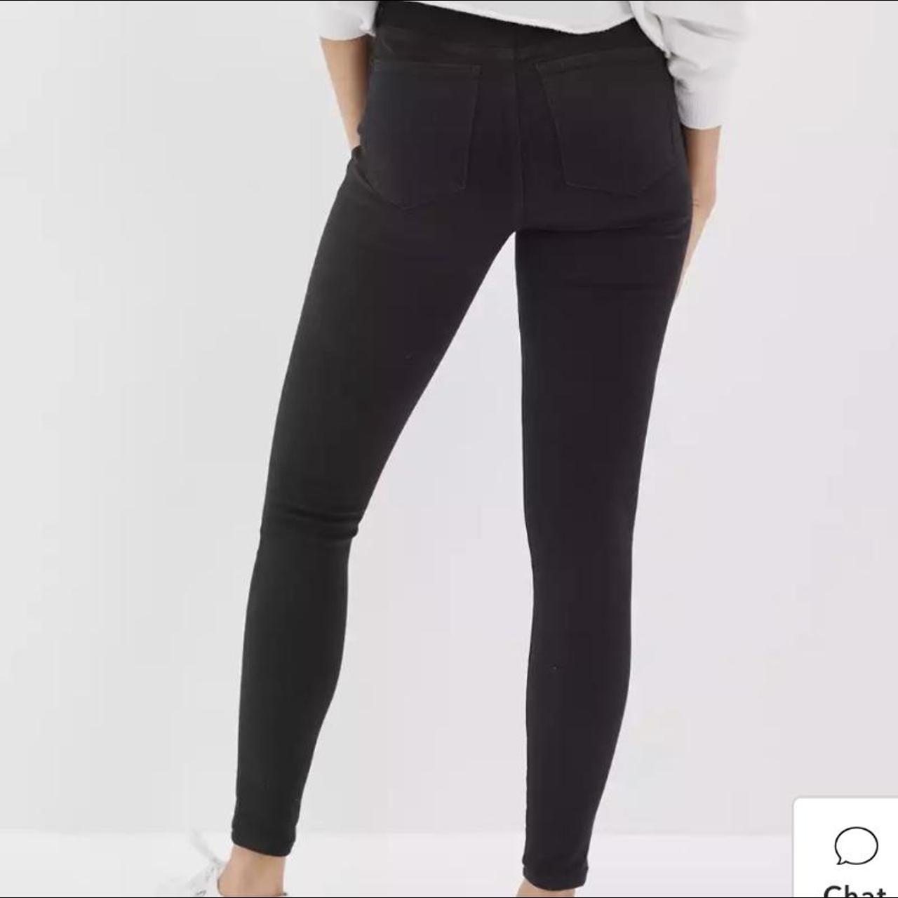 American Eagle Outfitters Women's Grey and Black Jeans Depop