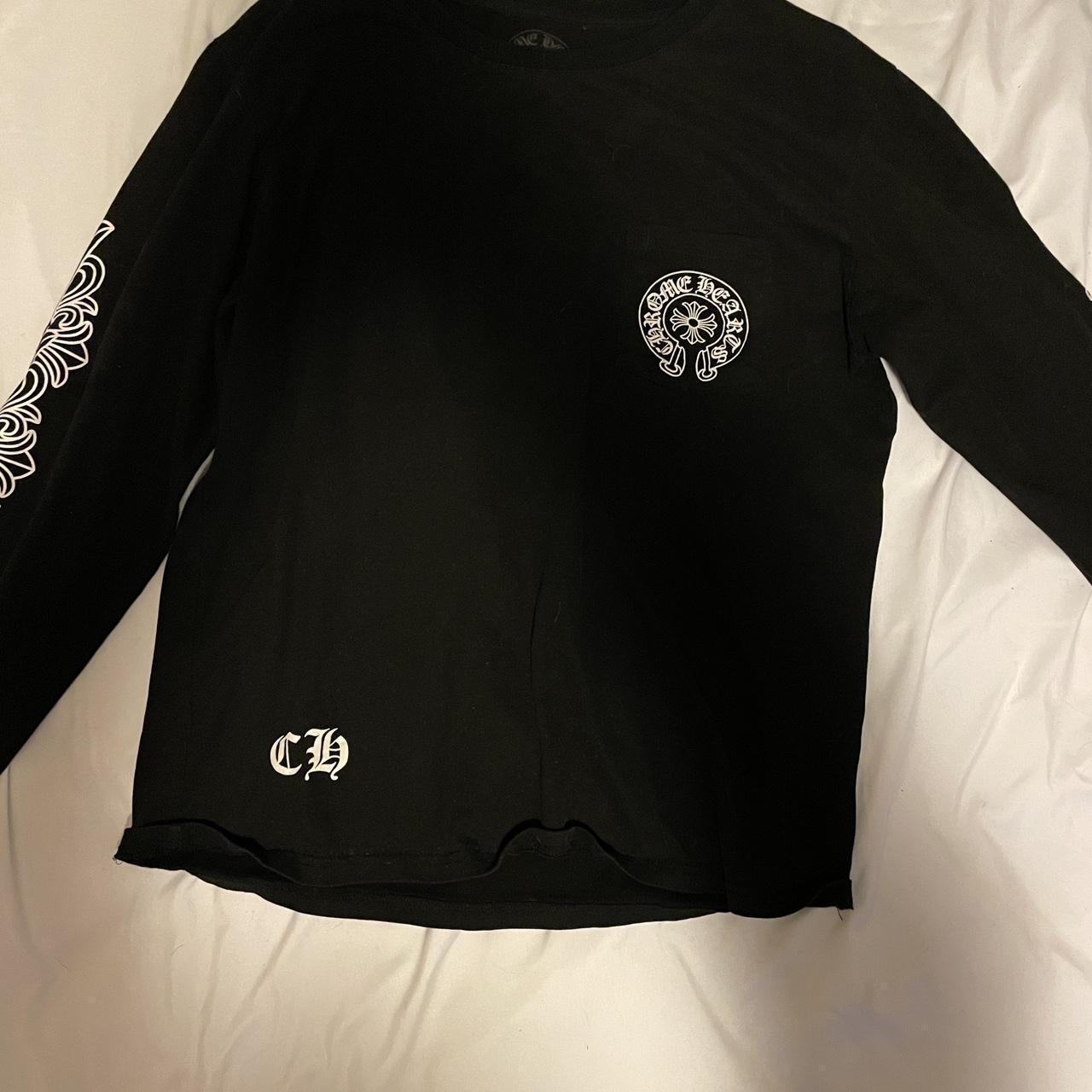 Chrome Hearts Horseshoe Long-Sleeve T-Shirt 'Black/White