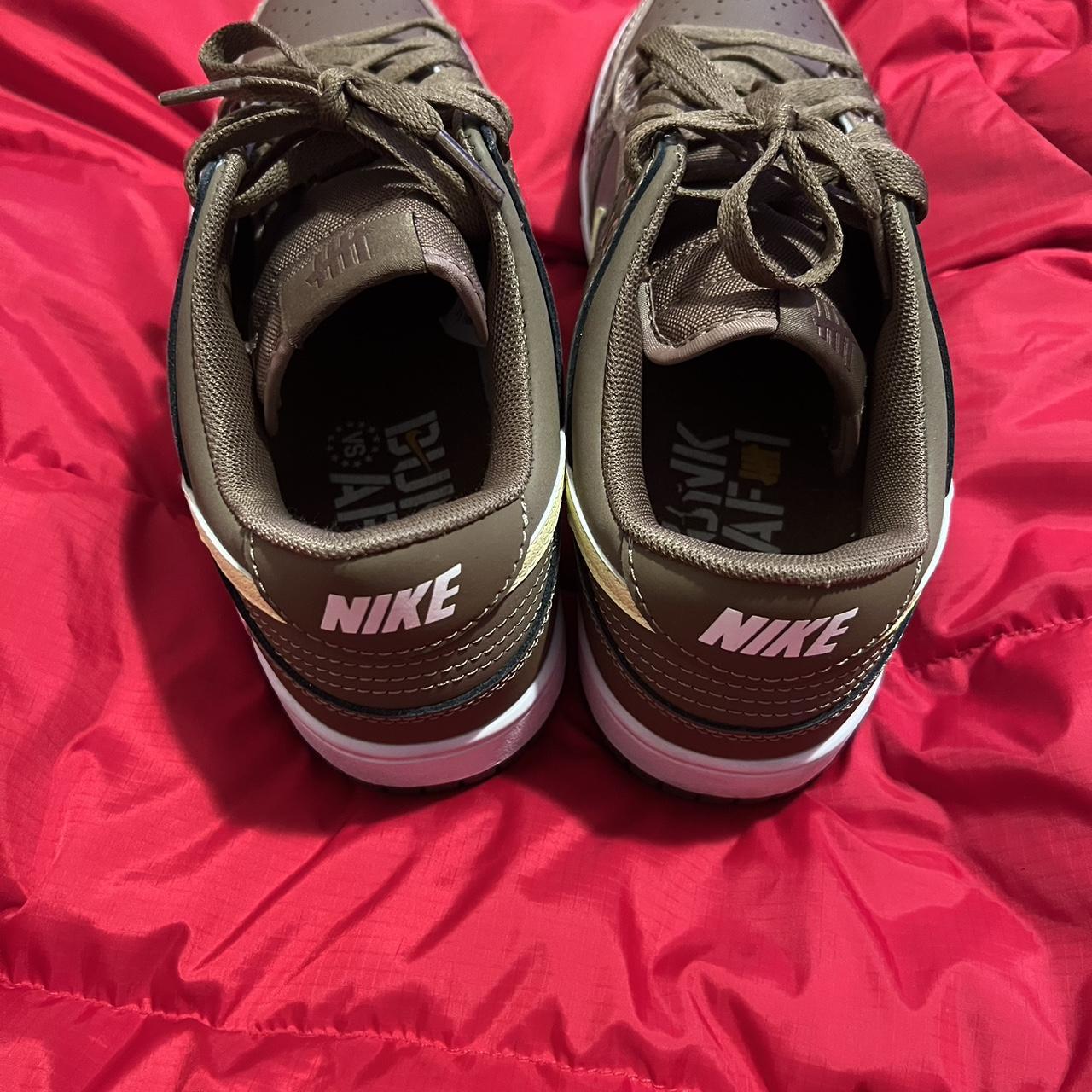 This is a vintage nike dunk. with a two tone brown... - Depop