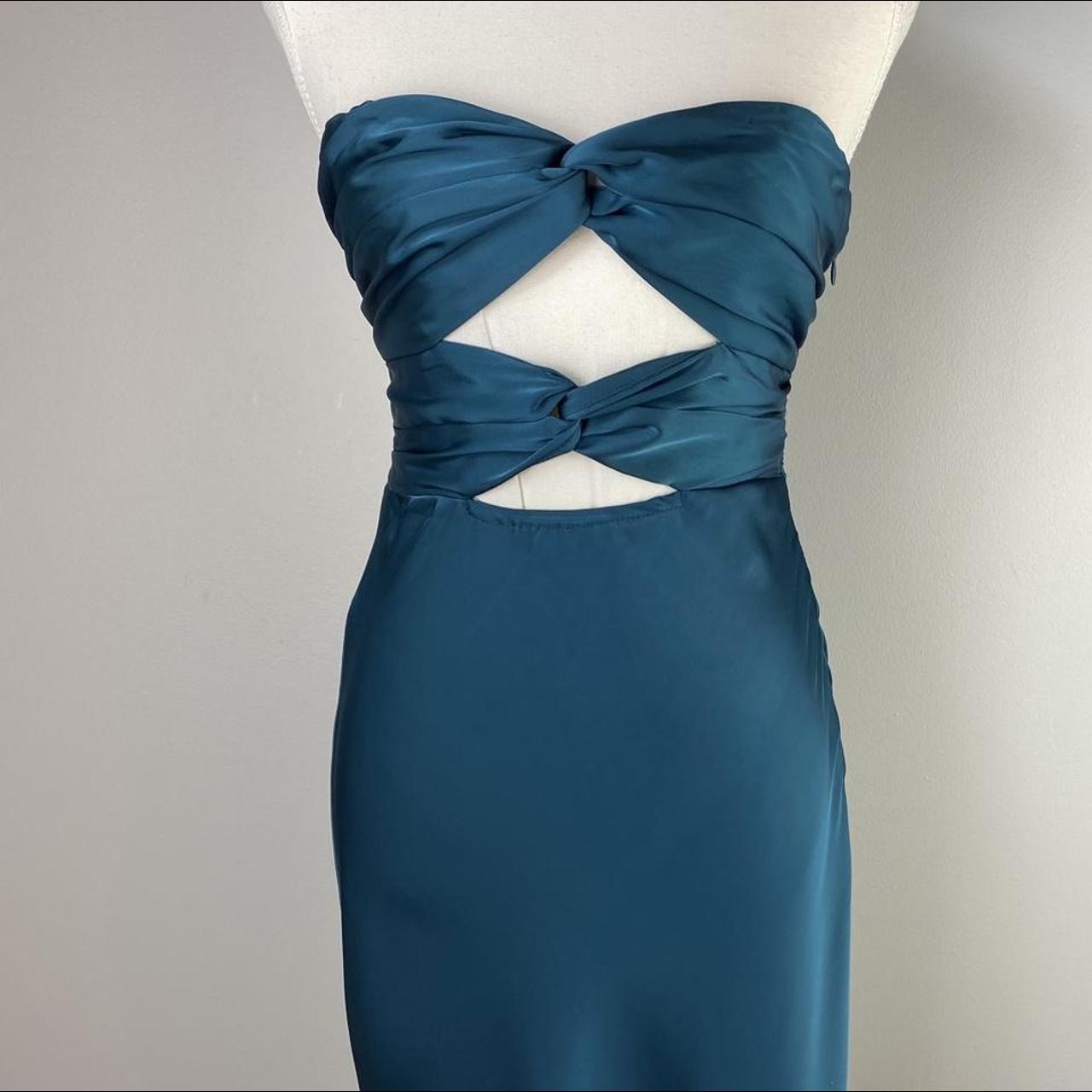 HELLO MOLLY Teal Maxi Dress Your Warmth Size... Depop