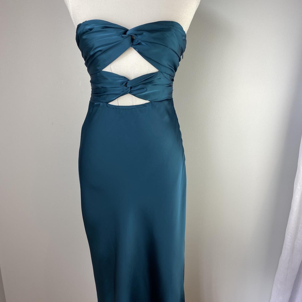 HELLO MOLLY Teal Maxi Dress Your Warmth Size... Depop
