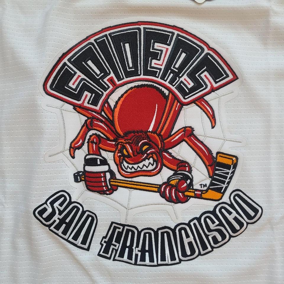 Bauer deals San Francisco Spiders IHL Hockey Jersey Vintage Black L