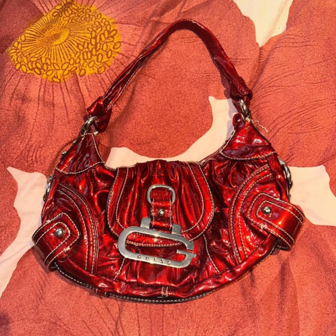 Guess red shoulder bag Great condition just a