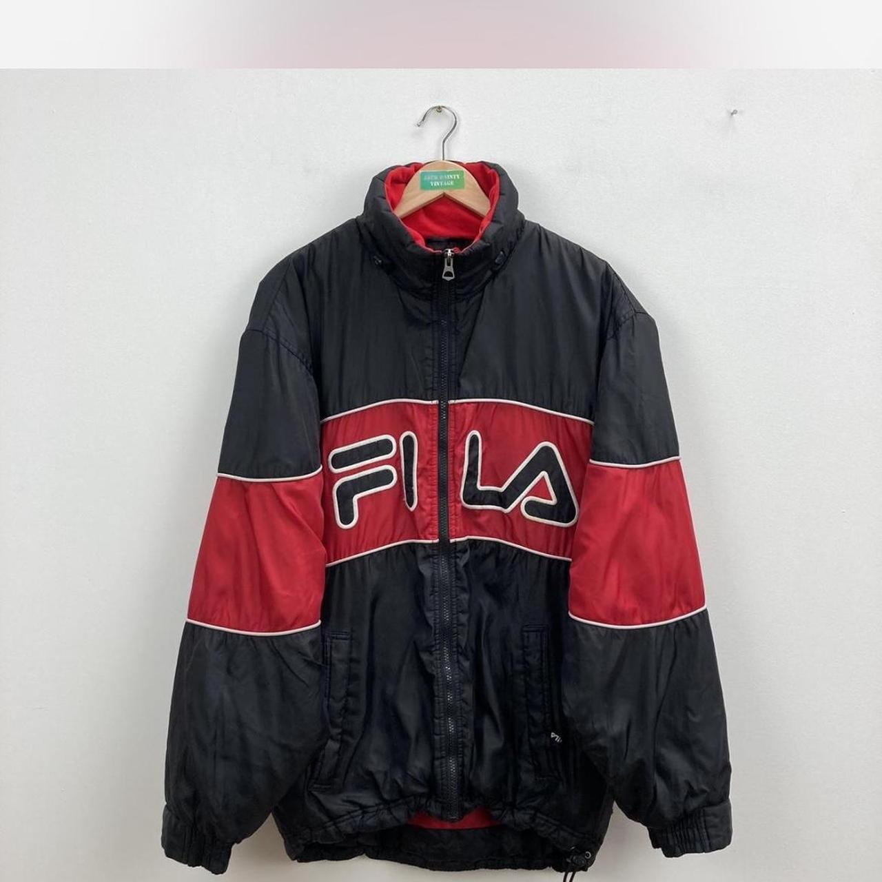 Vintage 90s Fila padded coat Thick and padded (yet... - Depop