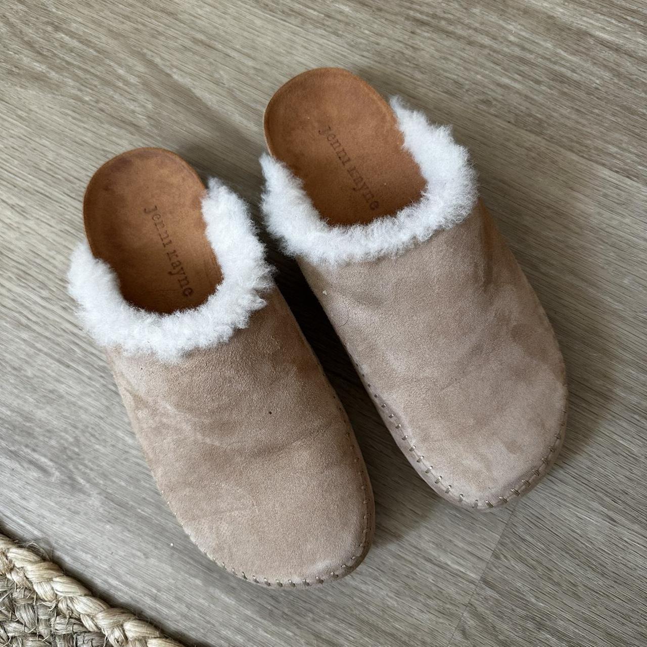 Women's Tan and Cream Clogs | Depop