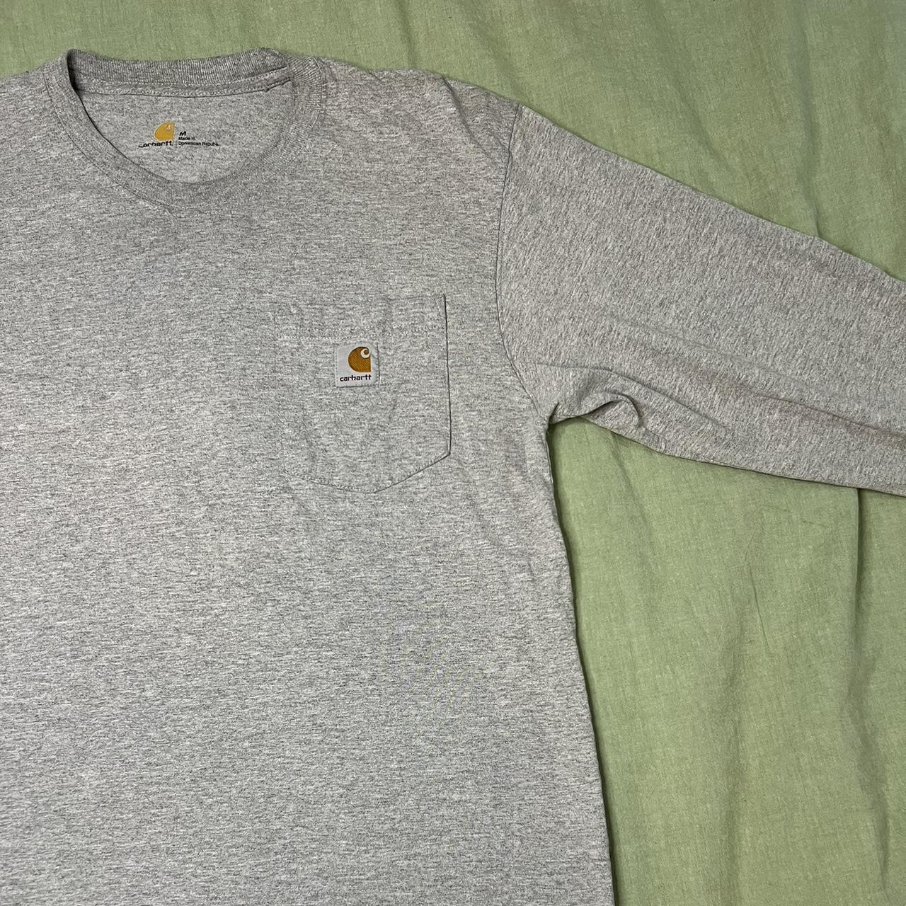 Long Sleeve Grey Carhartt Perfect Condition Light Depop the-average-male-according-to-men-s-health-scrolller