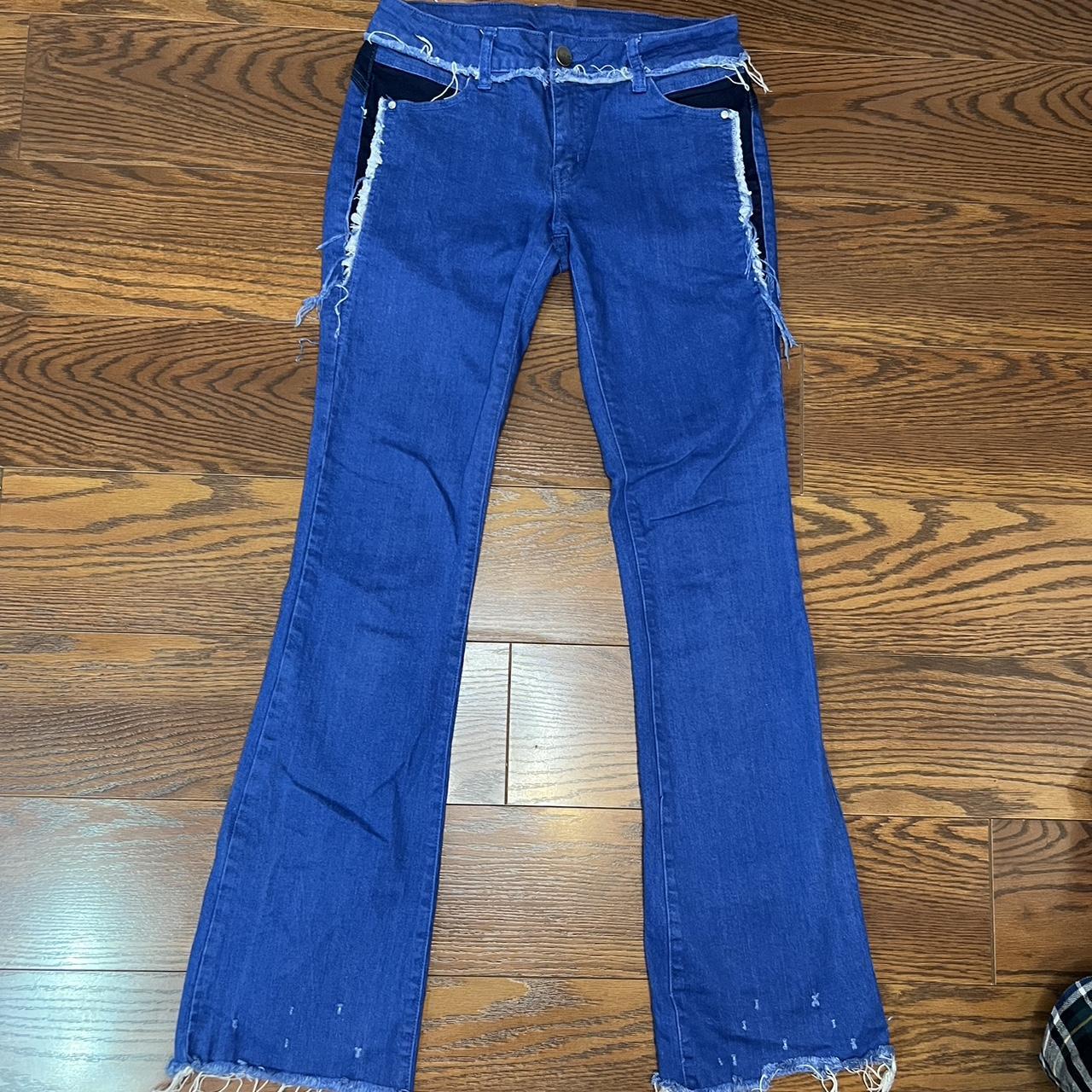 Low rise, flare, jeans Low rise jeans with stretchy... - Depop