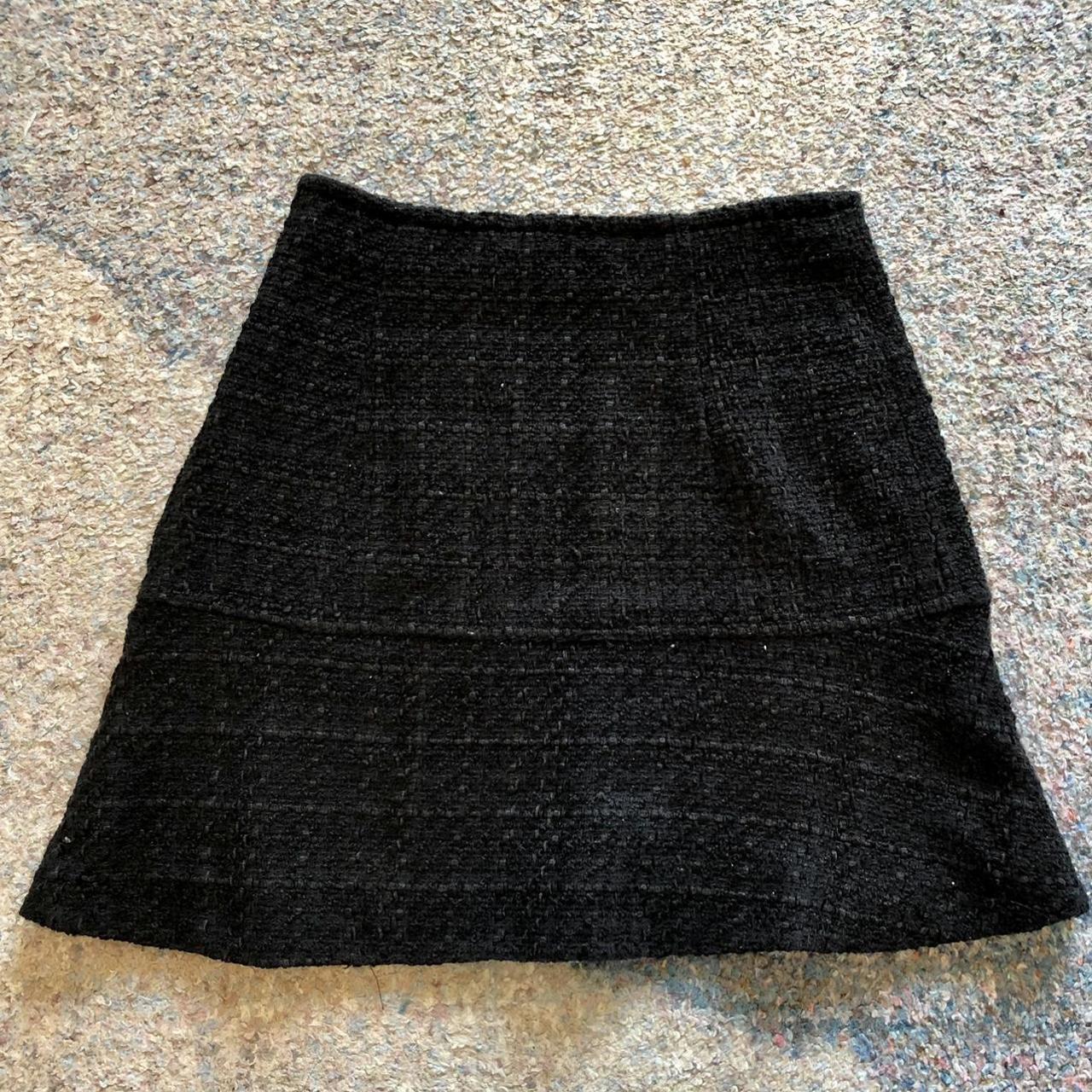 Mango Women's Black Skirt | Depop