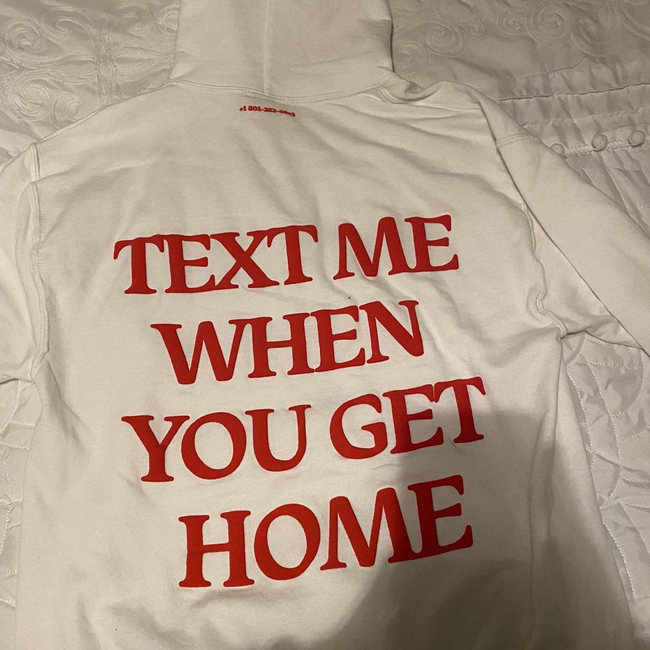 Lonely Ghost ‘text me when you get home’ white with... Depop