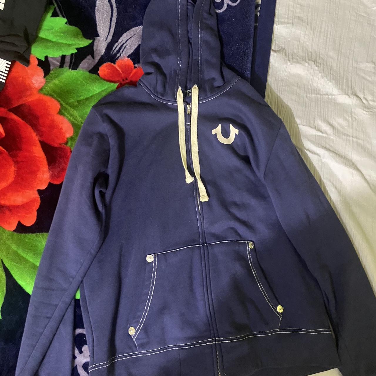 True religion navy blue hoodie Clearance