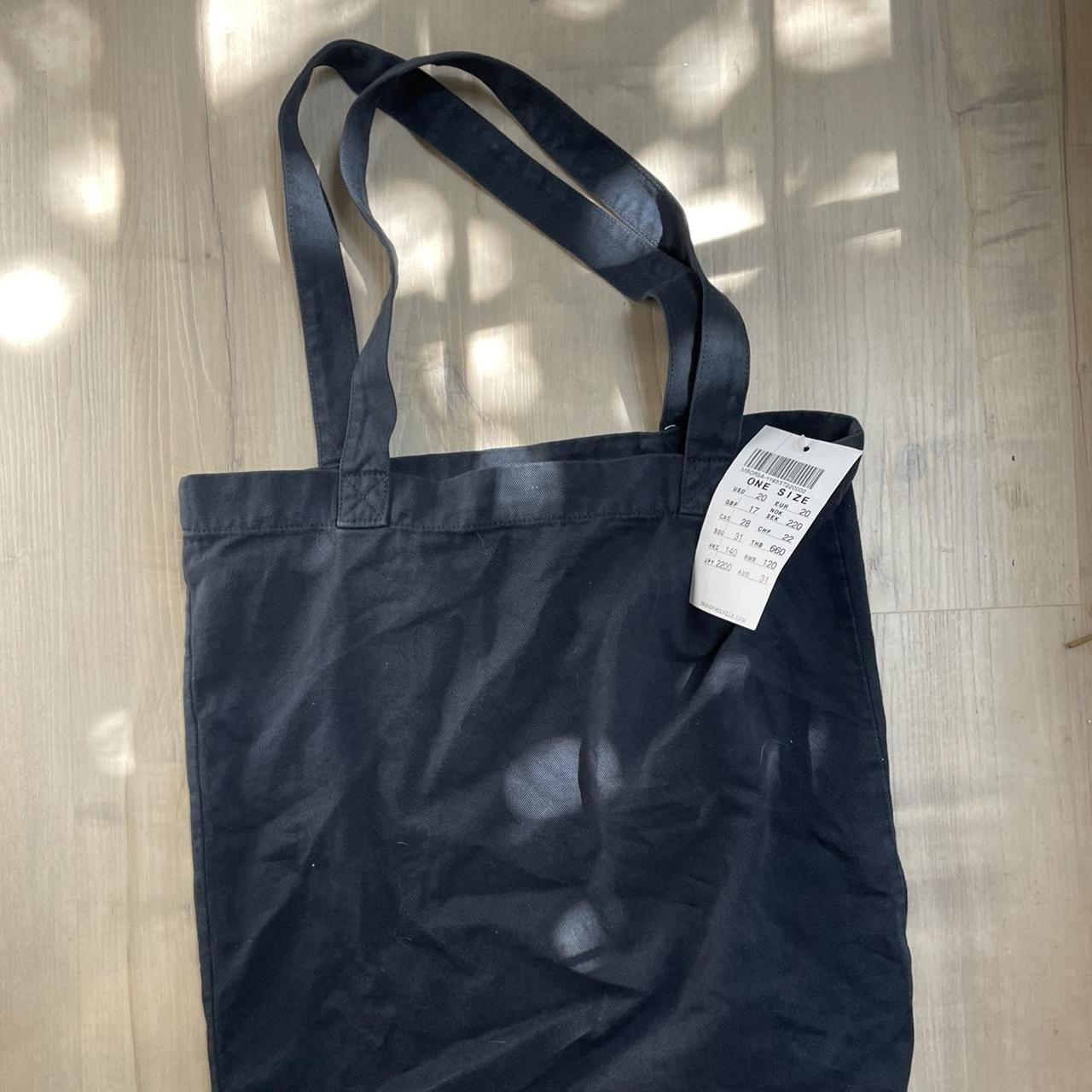 Brand New Brandy Melville Navy Blue Tote Bag. Never... - Depop